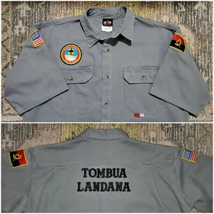 Chevron TOMBUA LANDANA Oil Field 2XL-T Uniform SHIRT Deepwater Block 14 ANGOLA - Picture 1 of 12