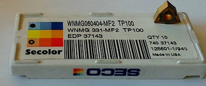 N° 2 INSERTI TORNITURA SECO WNMG060404-MF2 TP100 - Bild 1 von 3