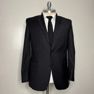 Ralph Lauren Men's 42L Suit Blazer Jacket Black Wool 2-Button - Picture 1 of 12