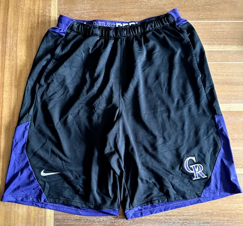 NIKE Colorado Rockies Dri-Fit Performance Shorts Men's XL MLB Cover