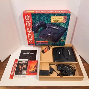 Sega Genesis Model 2 Console Lion King Bundle Complete In Box TESTED Works - Picture 1 of 20