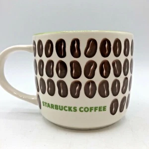 Starbucks Porcelain Mug 2009 Coffee Beans on Cup 16 oz - Picture 1 of 4