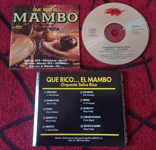 ORQUESTA SALSA RICA ** Que Rico El.. Mambo ** ORIGINAL 1991 SPAIN CD | eBay