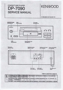 Servizio Manuale di Istruzioni per Kenwood DP-7090 - Foto 1 di 1