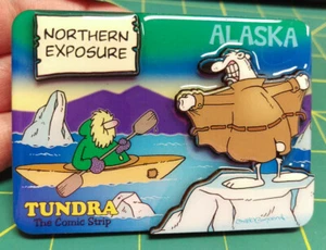 Alaska Magnet - Tundra Comic Northern Exposure - Polar Bear Flashing guy - Funny - Picture 1 of 3