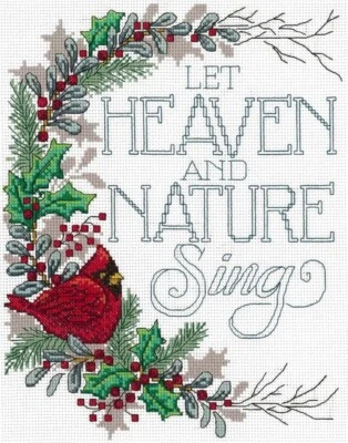 Diane Arthurs Counted Cross Stitch Pattern Leaflet ~ Let Heaven & Nature Sing - Image 1 of 2