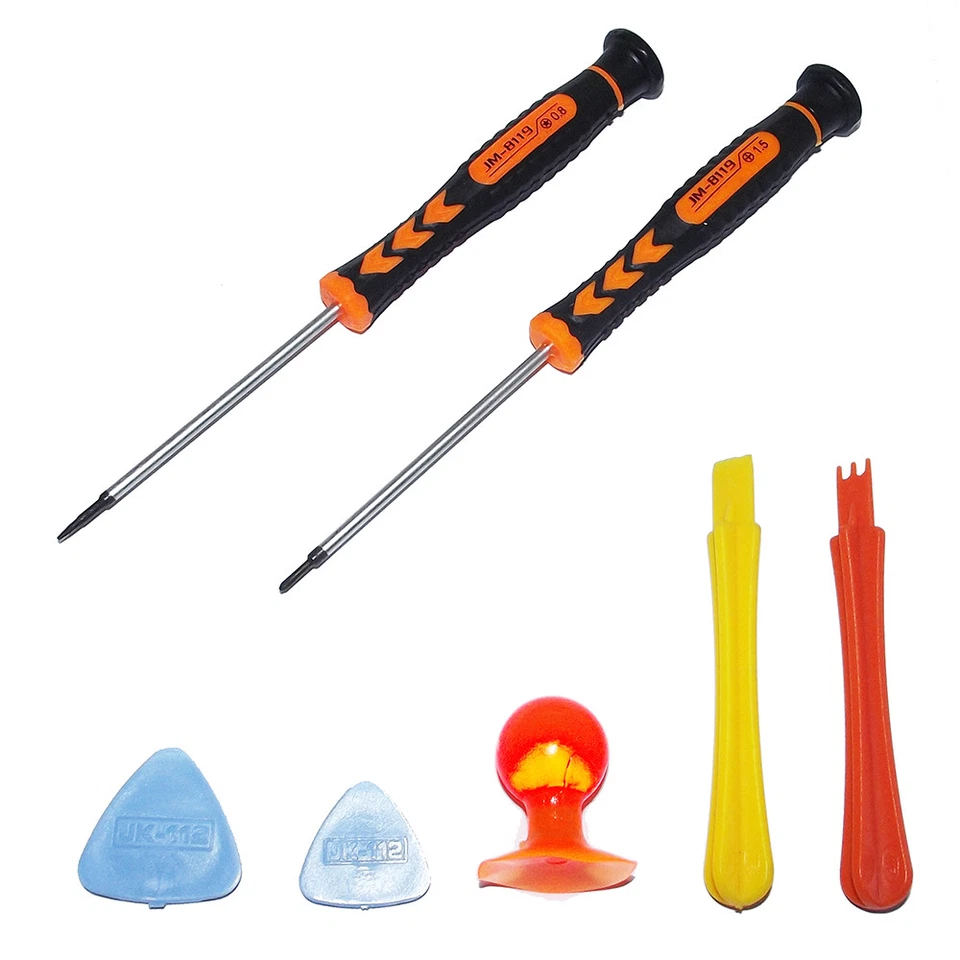 KIT RIPARA CELLULARI TABLET TAB SMARTPHONE CACCIAVITE VENTOSA PLETTRO LEVA - Immagine 1 di 1