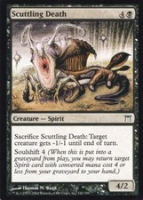 4X SCUTTLING DEATH BLACK CHAMPIONS OF KAMIGAWA MTG MAGIC NM X4 (yourdeckbuilder)