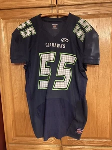 Rawlings Seattle Seahawks Sherman Men’s Football Jersey #55 Navy Blue Size Large - Picture 1 of 4