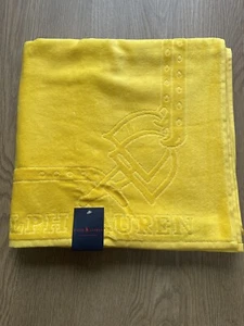 Ralph Lauren VAPONY Drap Plage Strand Badetuch 100% Baumwolle gelb - 80 x 150 cm - Bild 1 von 4