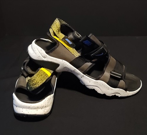 Sandali uomo Nike Canyon cargo kaki citron nero blu segnale CW9704 301 taglia 14