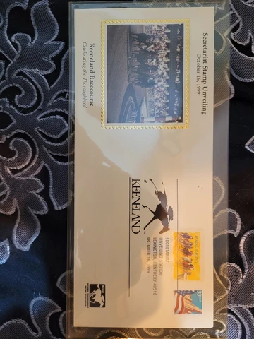 Keeneland Secretariat Stamp Unveiling Envelopes October 16th 1999 Cover
