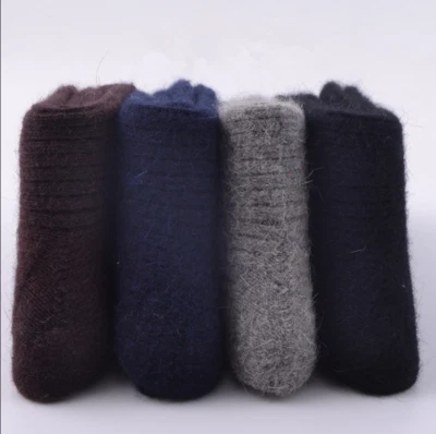 100% Merino Wool Men Dress Warm Thick Thermal Classic Crew Heavy Socks 3 Pairs - Изображение 1 из 4