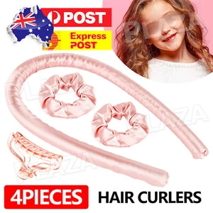 Heatless Curling Rod Headband Silk Curling Ribbon Hair Roller Lazy Hair Curler - Picture 1 of 9