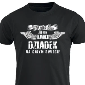 Camiseta polaca Jedyny Taki Dziadek Koszulka Prezent na Dzien Dziadka Polska PL - Imagen 1 de 15