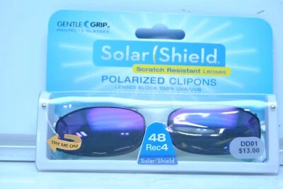 Solar Shield 48 Rec4 Polarized Clip on Sunglasses - Image 1 of 2