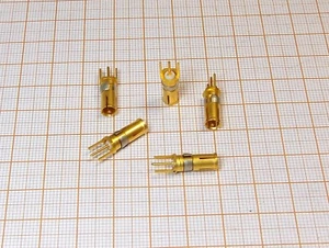 Connector coaxial - gold plated - [M3-Z]2 - Zdjęcie 1 z 4