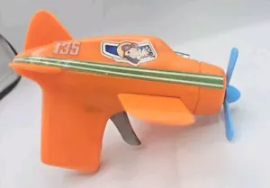 Vintage Funken Flugzeug Trigger Spielzeug toller Zustand Propeller Spins A - Bild 1 von 9