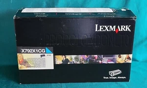 Genuine X792X1CG Lexmark Extra High Yield Print Cartridge Cyan X792 - Picture 1 of 7