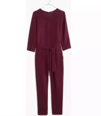 NWT MADEWELL SLOAN JUMPSUIT IN CRANBERRY SIZE 6 SOLD OUT - Image 1 of 4