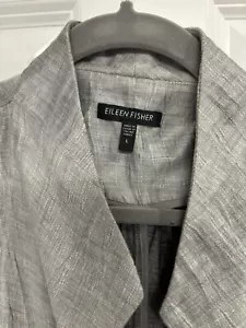 Eileen Fisher waschbare Crinkle Sheen Jacke, Größe Large. Nur zweimal getragen. - Bild 1 von 7