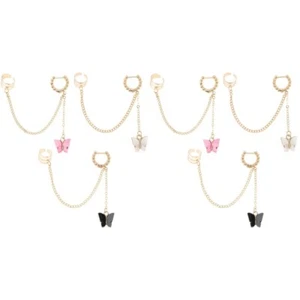 6 Pcs -Ohrring Ohrmanschetten Für Ungepiercte Ohren Knorpel-Ohrclips - Bild 1 von 12