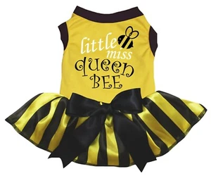 monitor1031 Bee Theme Puppy Dog Dress Cotton Top Tutu Skirt Small Pet Cat - Picture 1 of 15