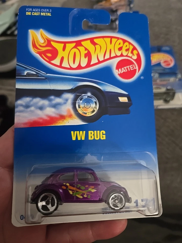 Chasis Hot Wheels VW Bug Beetle Volkswagen 1991 #171 púrpura 1988  Foto 1 de 4