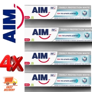 AIM Toothpaste Family Protection White 75ml / 2.54oz (Pack of 4) - Picture 1 of 7