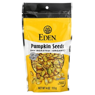 Organic, Pumpkin Seeds, Dry Roasted, 4 oz (113 g) - Image 1 of 2