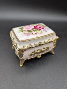 CAJA DE MÚSICA pintada a mano de colección, para Elise, Japón LEER POR FAVOR - Imagen 1 de 12