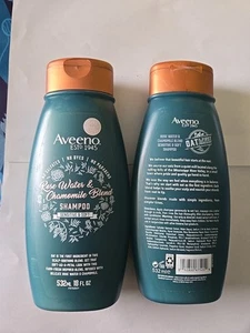 Aveeno Rose Water & Chamomile Shampoo Set of 2 , 18 fl oz NEW - Picture 1 of 1