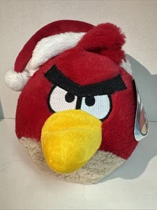 Angry Birds Plüsch roter Vogel "Terence" mit Nikolausmütze Weihnachten selten Rarität 6 cm - Bild 1 von 11