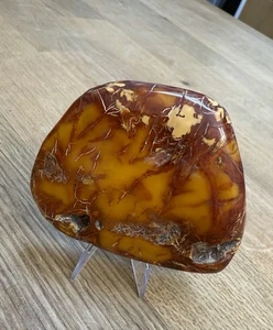Natur Bernstein 55.7g sehr Wertvoller großer Butterscotch Farbe ROT Antik - Bild 1 von 14