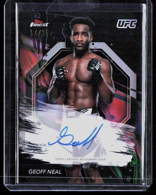 2024 Topps Finest UFC #FA-GNL Geoff Neal Finest Autographs Black Refractors #/25 - Image 1 of 2