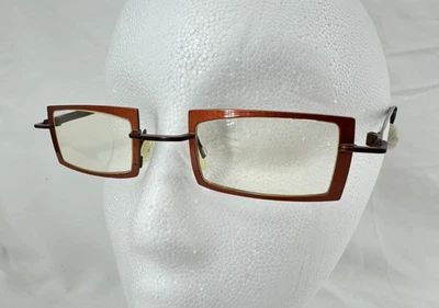 Monturas de gafas Theo Arbour Knot, Bélgica, naranja y negro Foto 1 de 4