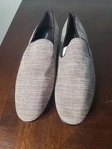 Giorgio Brutini Herren Größe 10M Grau Slipper Strukturiert Stoff Obermaterial Halbschuhe Schuh - Bild 1 von 10