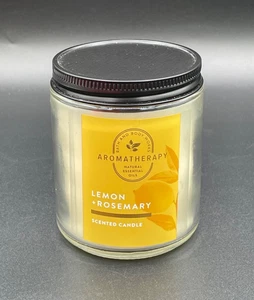 Bath & Body Works, Zitrone * Rosmarin, Eindochtkerze, 8 Oz. - Bild 1 von 6