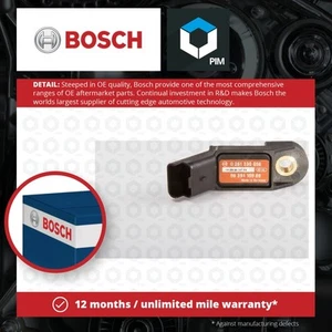 MAP Sensor fits FIAT ULYSSE 179 3.0 02 to 05 XFW Manifold Pressure Genuine Bosch - Picture 1 of 6