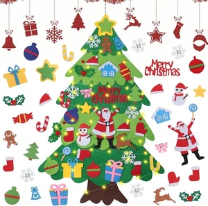 DazSpirit Albero di Natale in Feltro 3.28Ft, DIY con 32 Ornamenti Tipo A - Foto 1 di 6