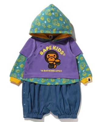 Body morado de comida chatarra Bape Kids Baby Milo talla 70 Foto 1 de 2