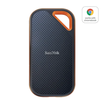 闪迪 2TB Extreme PRO 外置固态硬盘,黑色 - SDSSDE81-2T00-G25 — 第 1/4 张图片