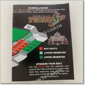2022 Norfolk Tides Pocket Schedule Orioles Minor League Baseball - Picture 1 of 2