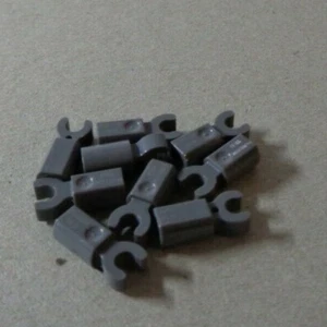 LEGO 11090 / 44873 Bar Tube Holder with End Clip Dark Stone Grey x9 ** - Picture 1 of 1