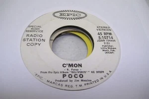 Rock Promo 45 Poco - C'Mon / Same On Epic (Promo) - Picture 1 of 1