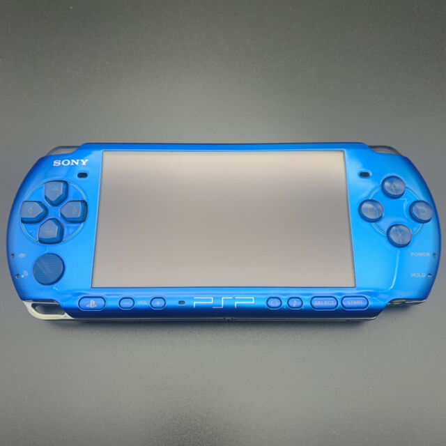 SONY Playstation Portable PSP-3000 Vibrant Blue Console Box set tested –  Hakushin Retro Game shop