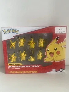 Pokemon Battle Ready Pikachu 3" 7cm Figure Multi 8-Pack Various Poses and Faces - Bild 1 von 6