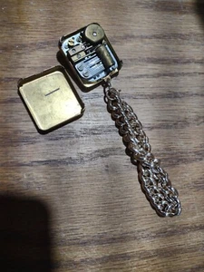 Vtg LADOR Miniature Music Box Bracelet ORIGINAL Works Missing Music Note On Top - Picture 1 of 4