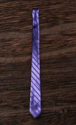 Corbata Dockers Para Hombre Púrpura Diagonal Rayas Poliéster Negocios Formal Clásica Foto 1 de 4