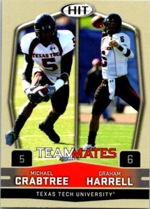 2009 Sage Hit Teammates Michael Crabtree / Graham Harrell #55 ROOKIE RC